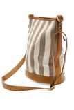 Awning Stripe Bucket Canvas Bag