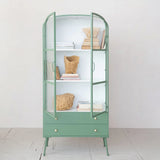 Green Metal Arched Cabinet