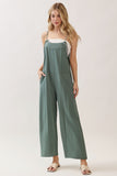 Spaghetti Strap Wide Leg Jumpsuit