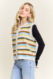 Textured Knit Sweater Vest