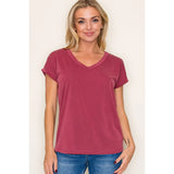 V Neck Jersey Top