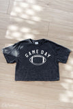 "Game Day" Cropped Mineral Tee