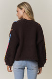 Multicolor Stitch Knit Cardigan