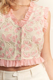 Crochet Ruffle Vest