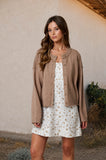Raw Edge Knit Cardigan