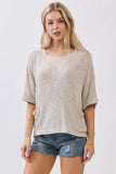 Round Neck Overfit Top