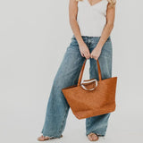 Woven Organizer Tote Bag