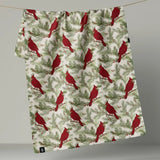 Winter Crimson Luxe Kitchen Towel