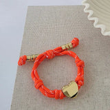 Knotty Cord Heart Bracelet
