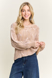 Open Cable Knit Sweater
