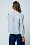 Gingham Pintuck Blouse