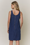 Colorblock Denim Mini Dress