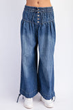 Wide Leg Denim Pants