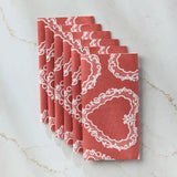 Soft Heart Scarlet Reusable Paper Towel Set