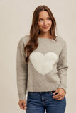 Heart Motif Sweater