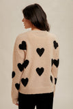 Hearts Crew Neck Sweater