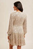 Tiered Sequin Dress