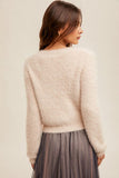 Eyelash Cropped Cardigan