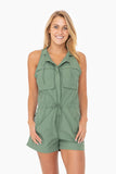 Sleeveless Cargo Romper