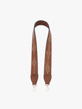 Studded Guitar Strap: Brown