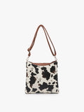 Emma Crossbody: Cow Print