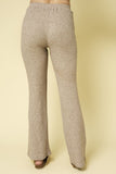 Elastic Waist Flare Pants