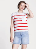 Thread & Supply Striped Cap Sleeve Sweater