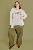 Curvy "Caffeinated" Light Sweater